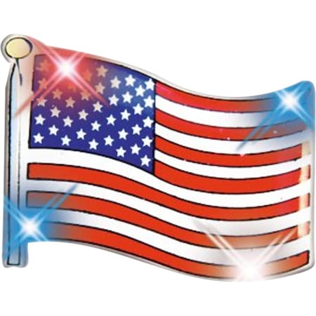 Endless Games USA Flag Flashing Body Light Lapel Pins EN2797651